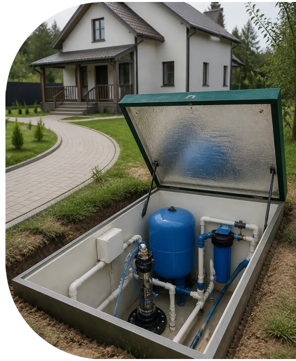 Автономное водоснабжение дома в Кореновске от 155460 р. | АПаруса-Кнв